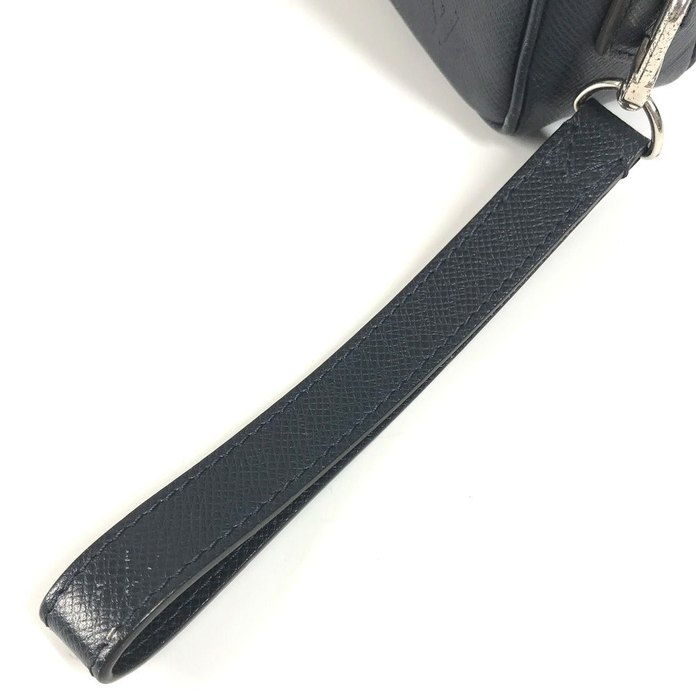 LOUIS VUITTON business bag M33423 Taiga Leather Navy Taiga Pochette Kasai