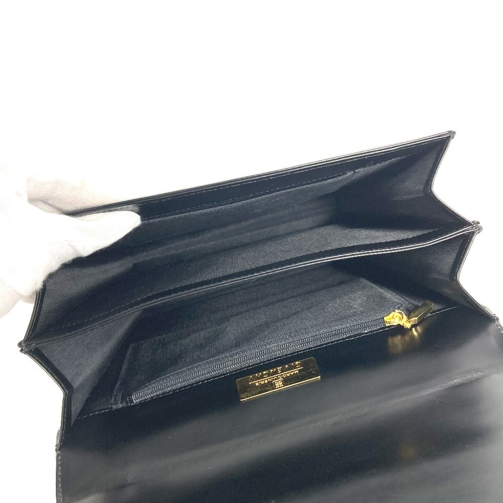 GIVENCHY Handbag leather black vintage logo