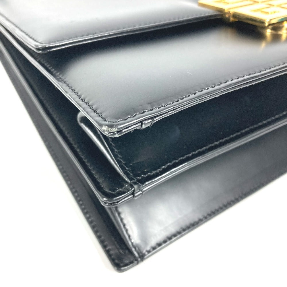 GIVENCHY Handbag leather black vintage logo