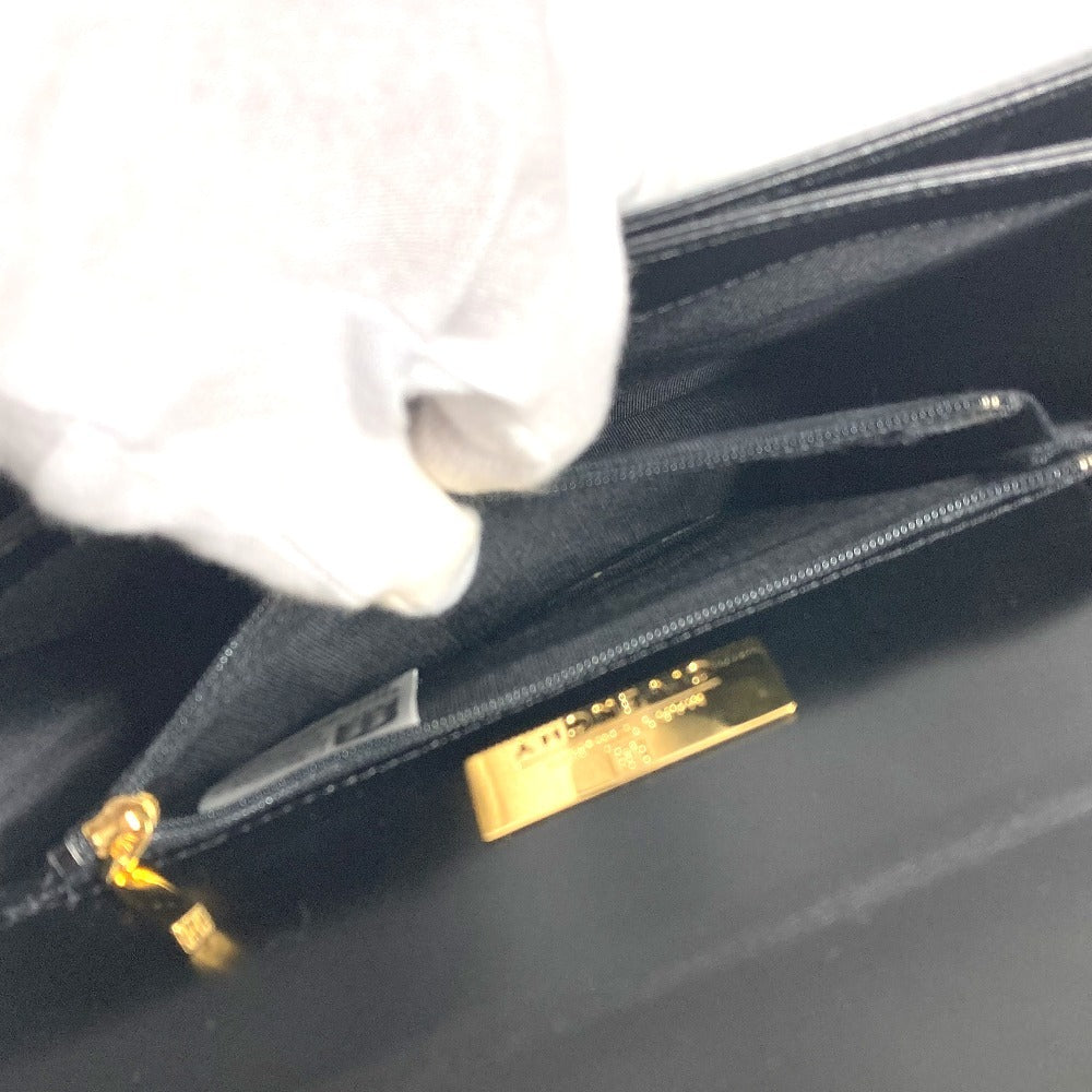 GIVENCHY Handbag leather black vintage logo