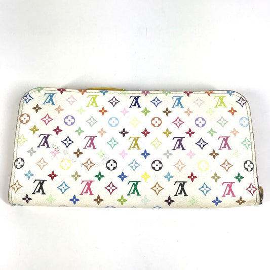 LOUIS VUITTON Long Wallet Purse M93750 Monogram multicolor canvas yellow Monogram multicolor Portefeuille Ansolit