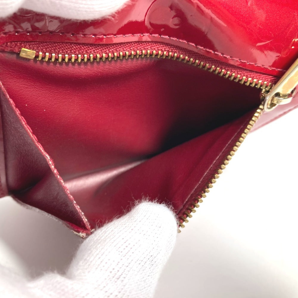 LOUIS VUITTON Trifold wallet M91979 Monogram Vernis Red Monogram Vernis Portefeuille Koala