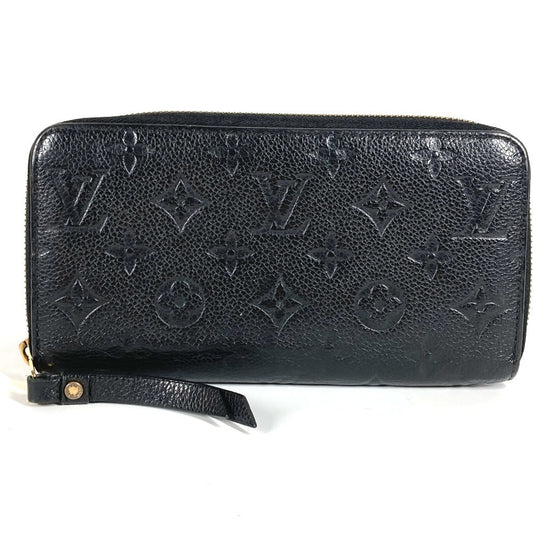 LOUIS VUITTON Long Wallet Purse M61864 Monogram Ann Platt Leather black Monogram Ann Platt Zippy wallet