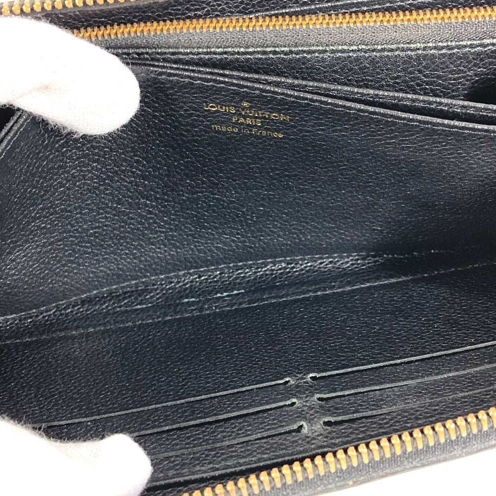 LOUIS VUITTON Long Wallet Purse M61864 Monogram Ann Platt Leather black Monogram Ann Platt Zippy wallet