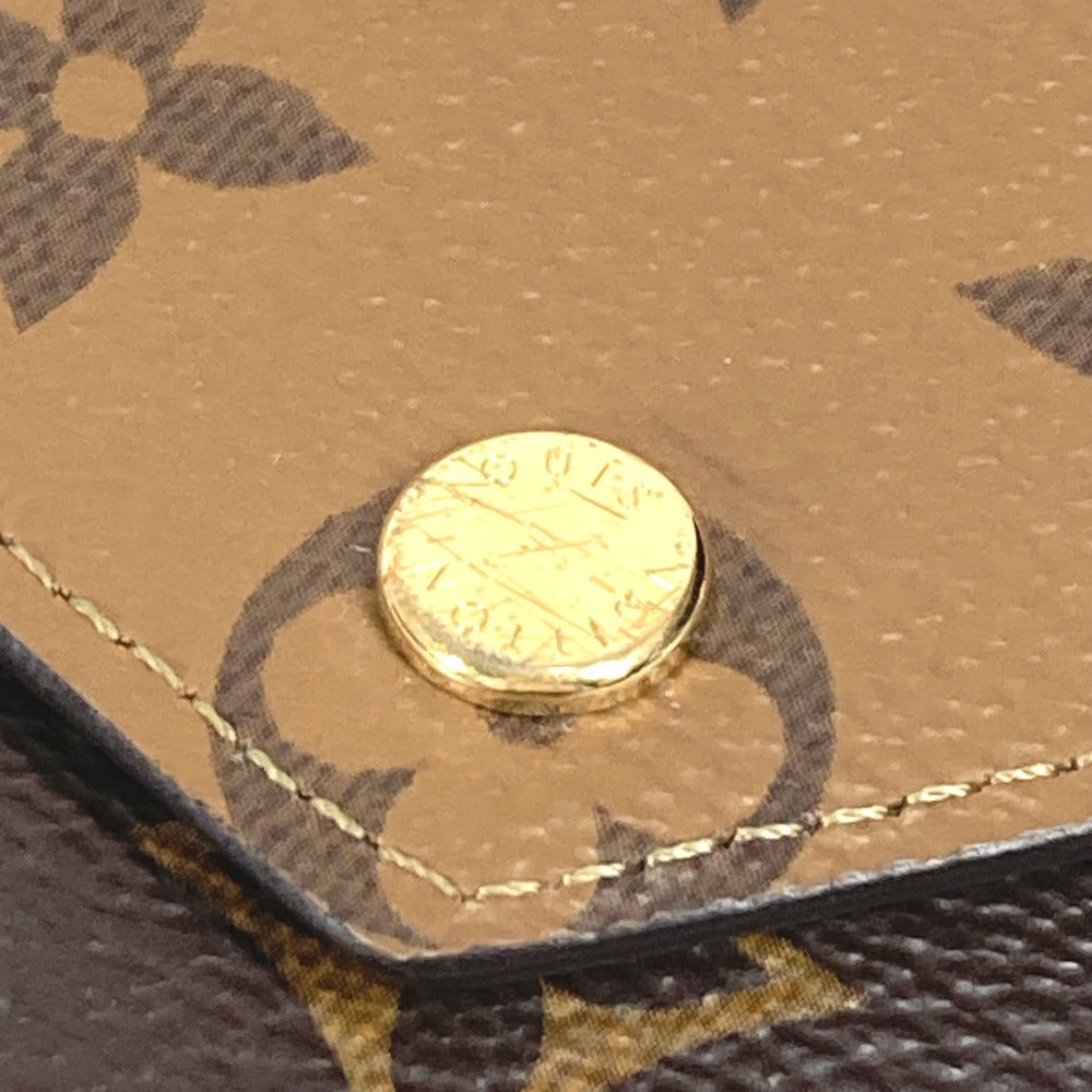 LOUIS VUITTON Trifold wallet M81557 Monogram reverse canvas Brown Monogram reverse Portefeuille Victorine
