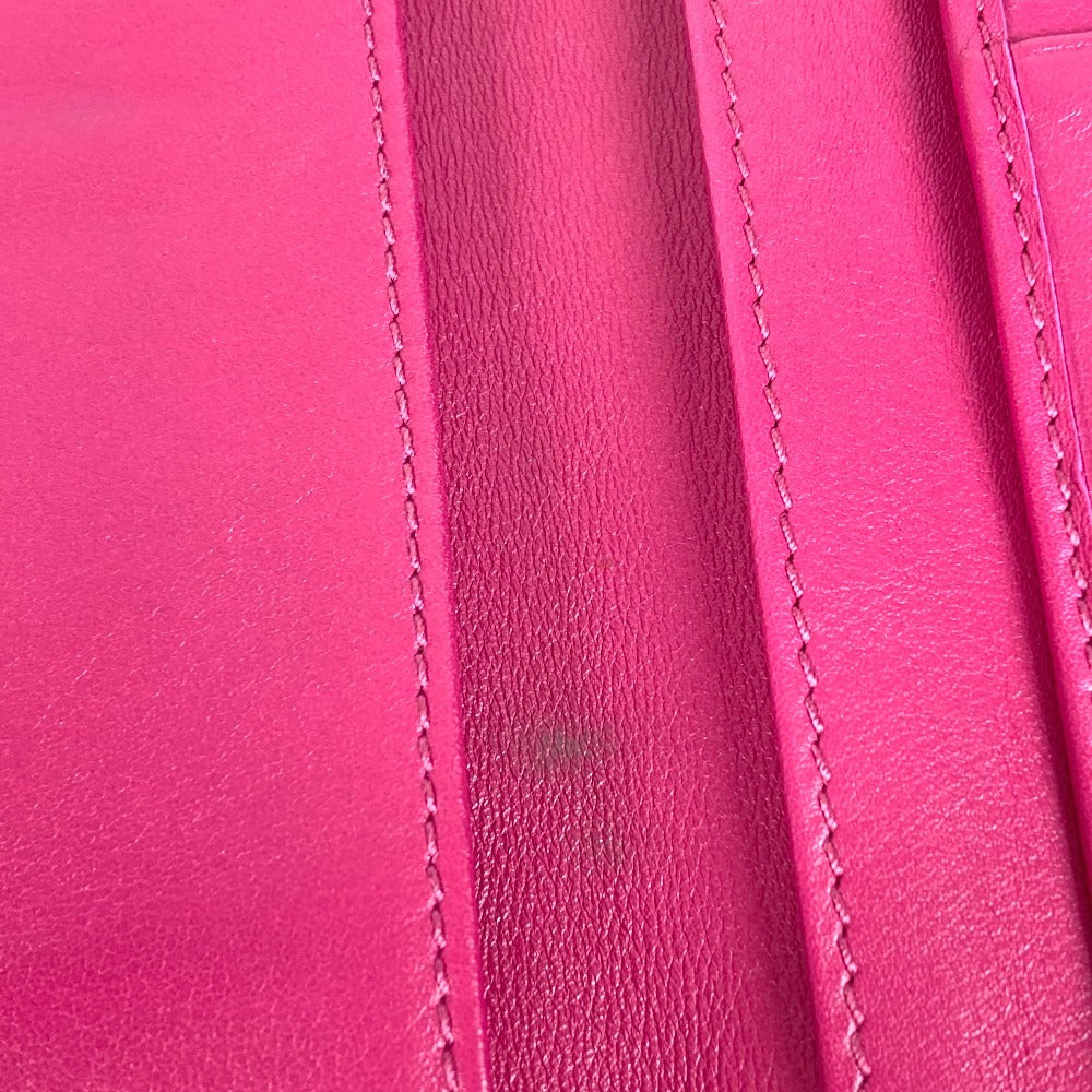 GUCCI Long Wallet Purse 231843 leather Purple pink type Interlocking G studs