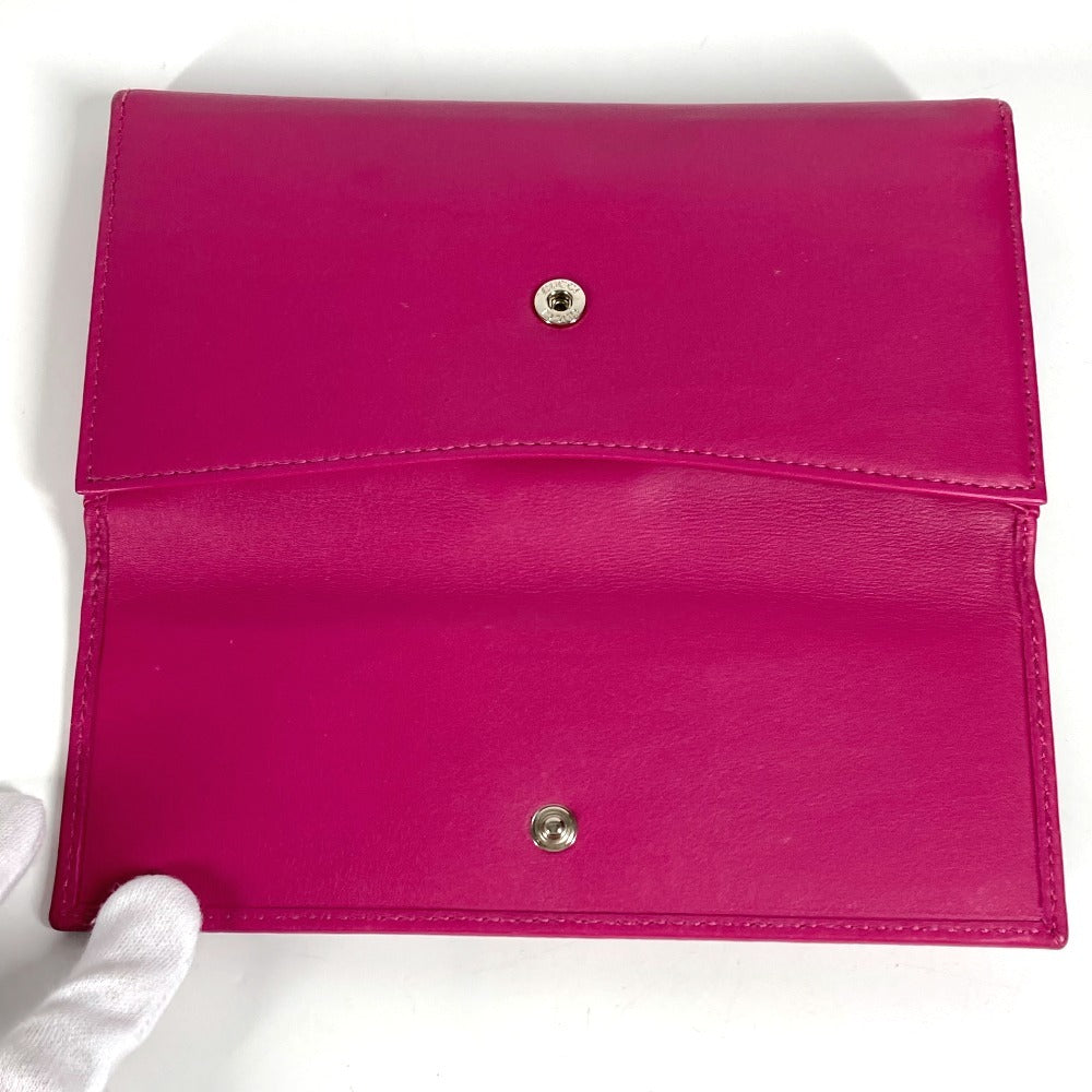 GUCCI Long Wallet Purse 231843 leather Purple pink type Interlocking G studs