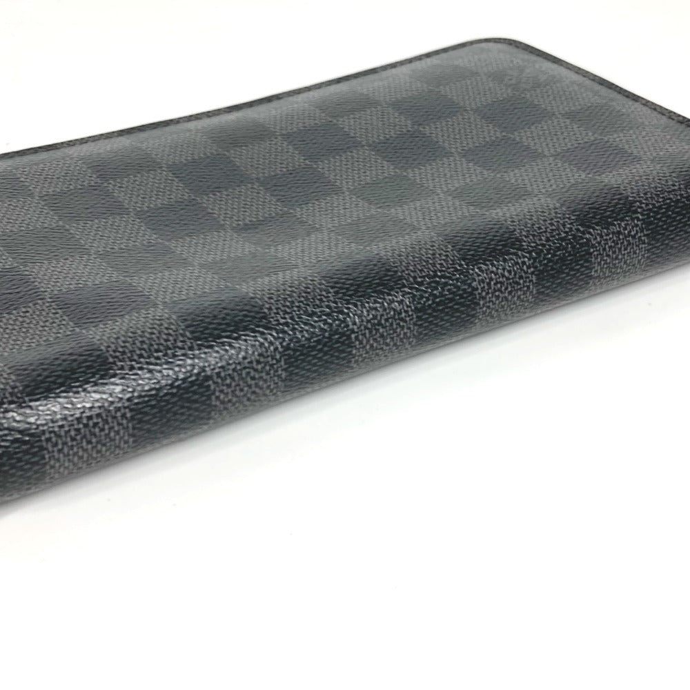 LOUIS VUITTON Long Wallet Purse N60111 Damier Grafitto Canvas black Damier Grafitte Zippy Organizer