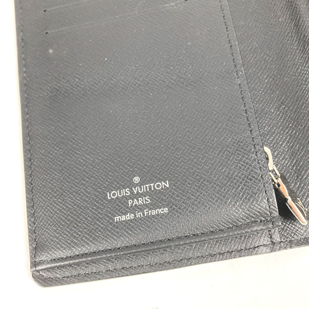 LOUIS VUITTON Long Wallet Purse M93800 Monogram Macassar canvas, leather black Monogram macacer Portefeuille Tanon