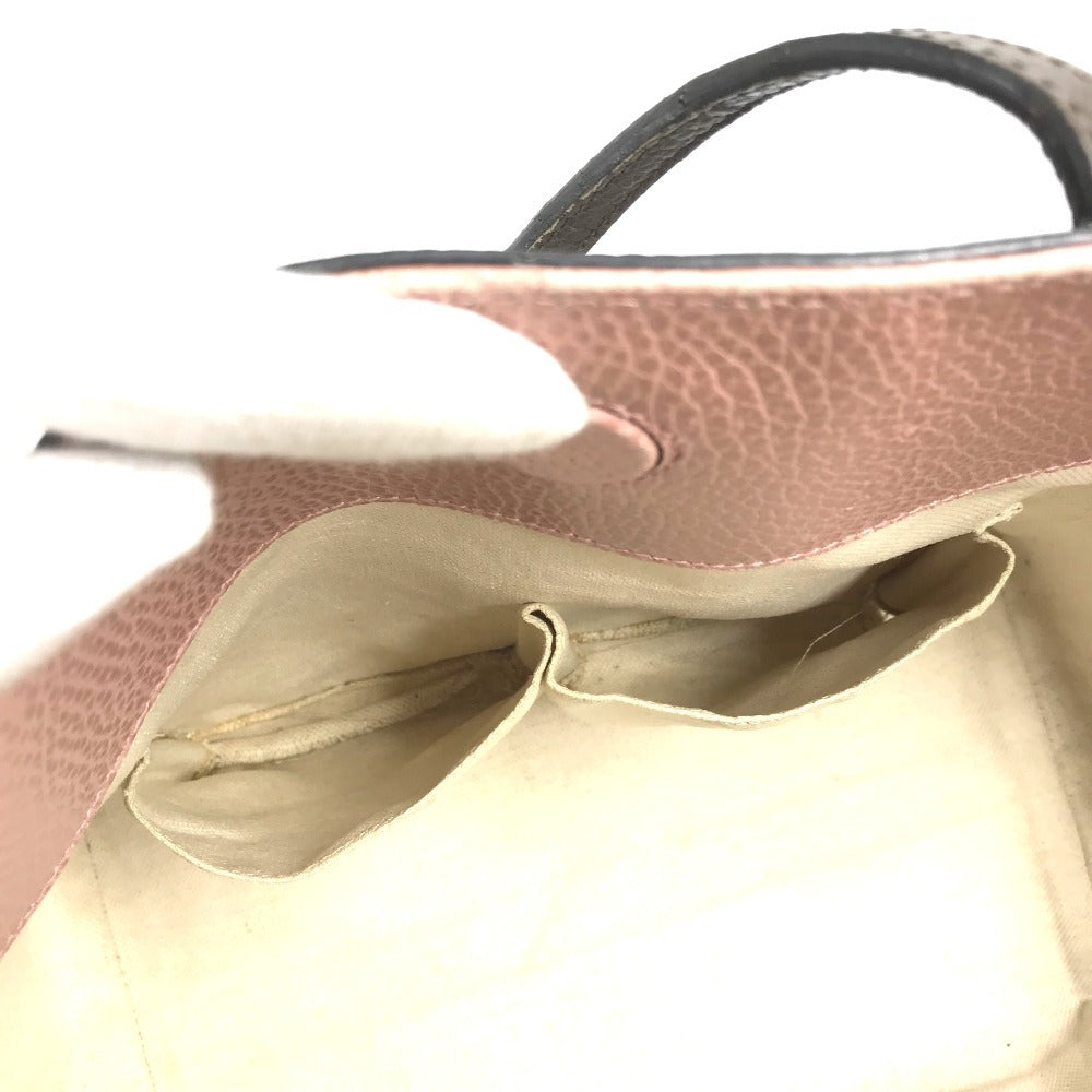 GUCCI Shoulder Bag 354408 leather gray By color logo swing