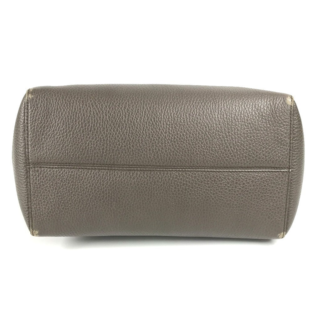 GUCCI Shoulder Bag 354408 leather gray By color logo swing
