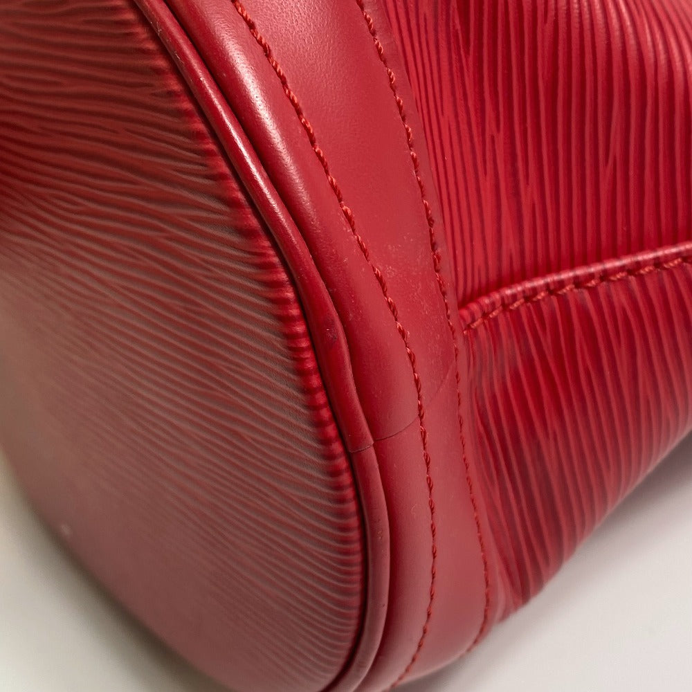 LOUIS VUITTON Shoulder Bag M5899E Epi Leather Red Epi Petit BucketPM Women Used Authentic