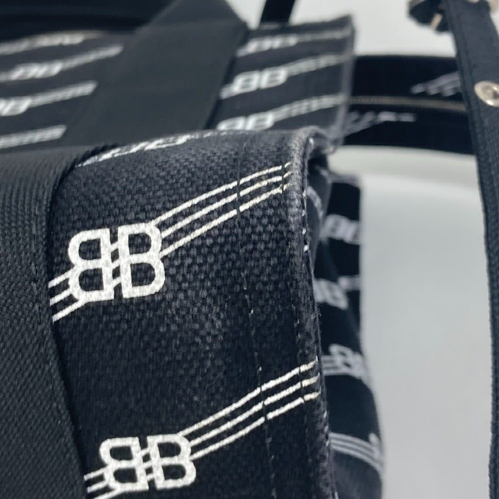 BALENCIAGA Handbag 620884 canvas black BB Trade S Women Used Authentic