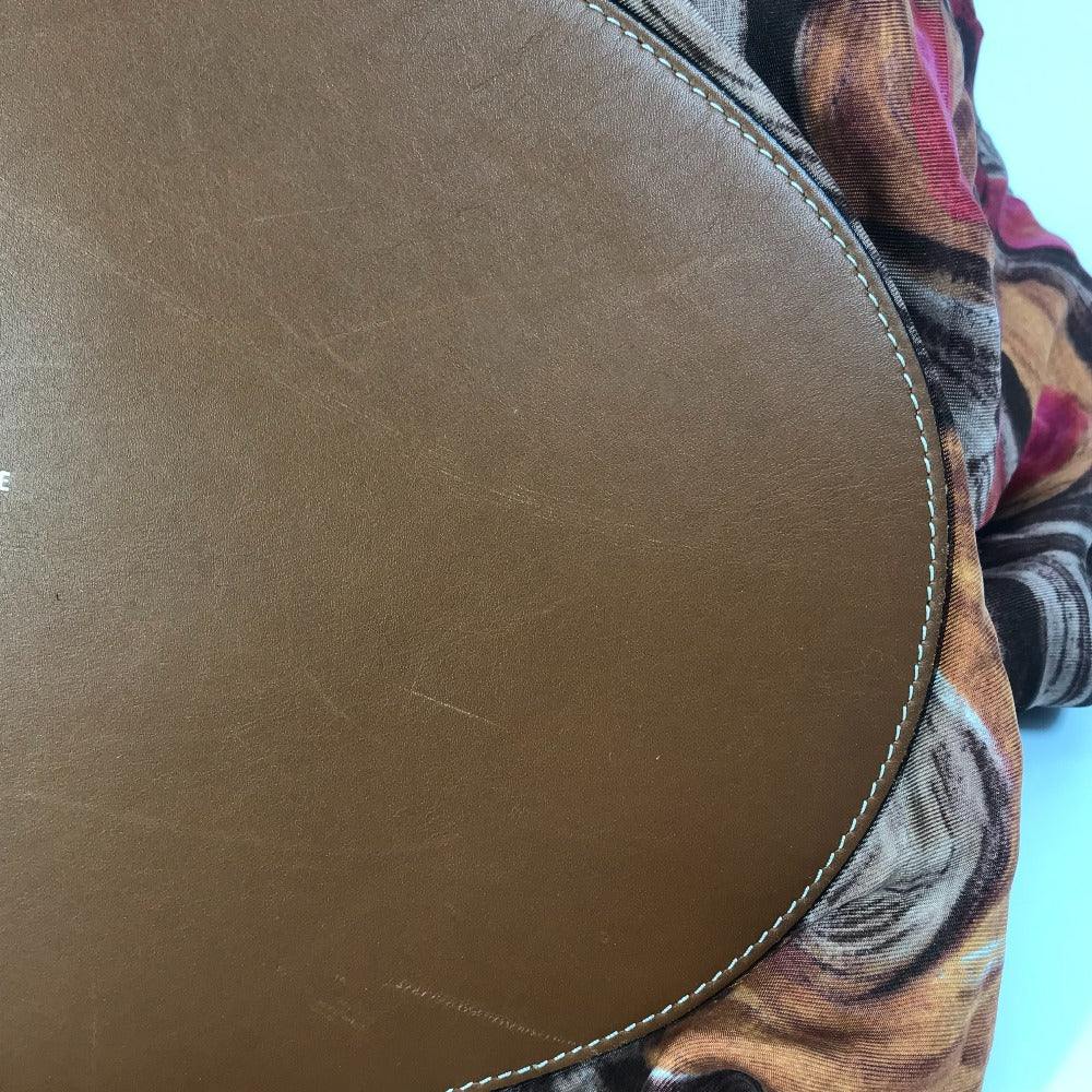 CELINE Shoulder Bag Silk / leather pink Scarf Bag
