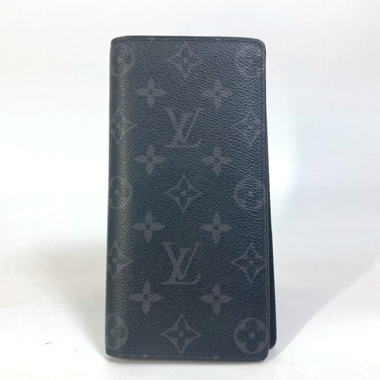LOUIS VUITTON Long Wallet Purse M61697 Monogram Eclipse Canvas black Monogram Eclipse Portefeuille Blaza mens Used Authentic