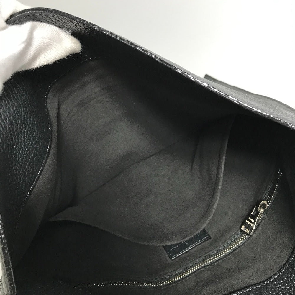 LOUIS VUITTON Clutch bag M48811 Taurillon Clemence Leather black Bag portfolio mens Used Authentic