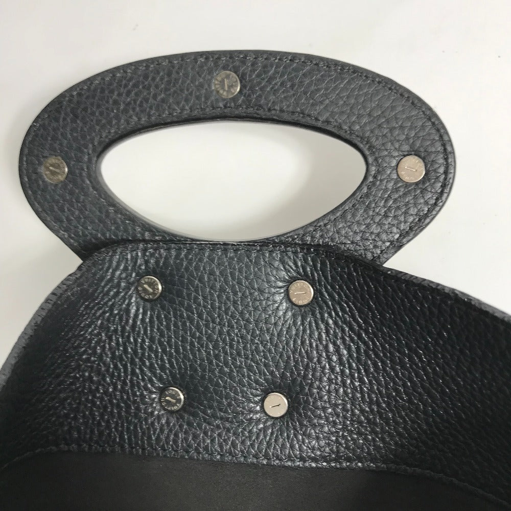 LOUIS VUITTON Clutch bag M48811 Taurillon Clemence Leather black Bag portfolio mens Used Authentic