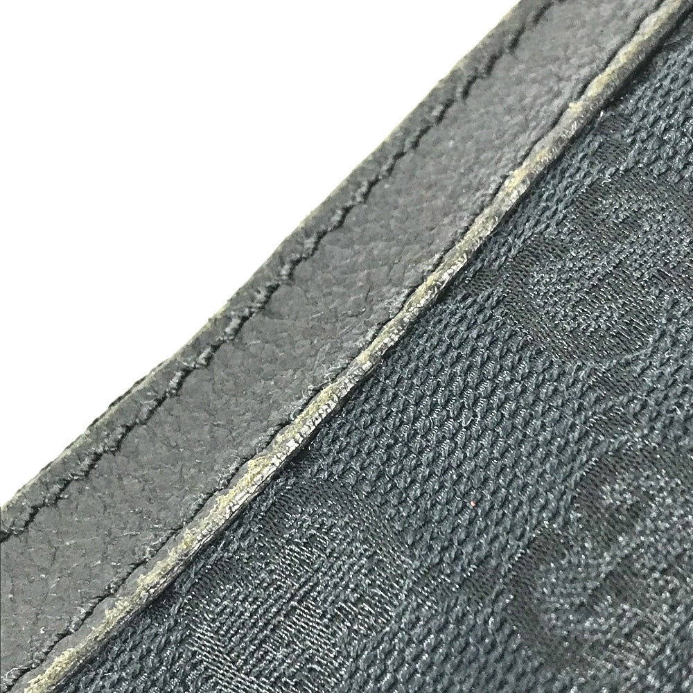 GUCCI Shoulder Bag 122790 Leather / canvas black GG Women Used Authentic