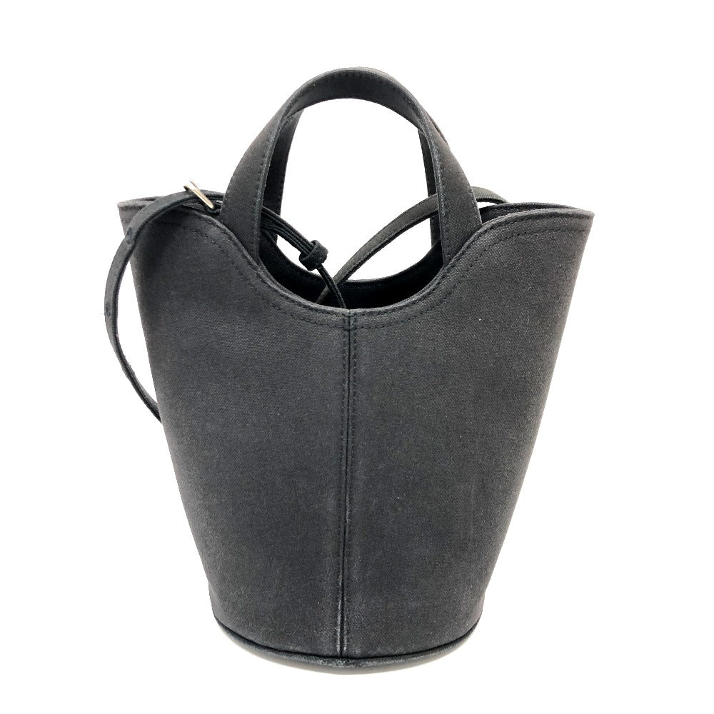 BALENCIAGA Handbag 619979 canvas black Wave XS