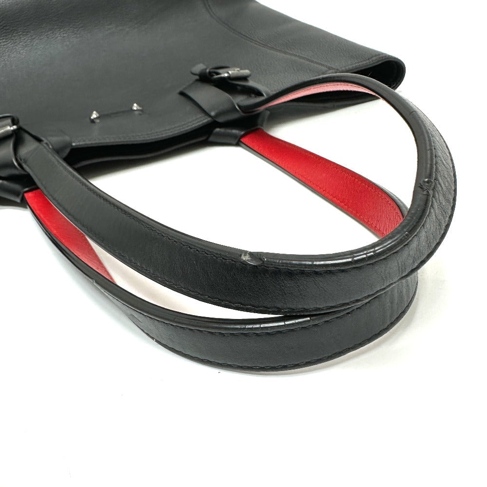 Christian Louboutin Tote Bag leather black logo mens Used Authentic