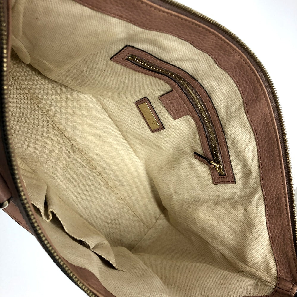 GUCCI Handbag 282307 leather pink beige Soho Interlocking G Women Used Authentic