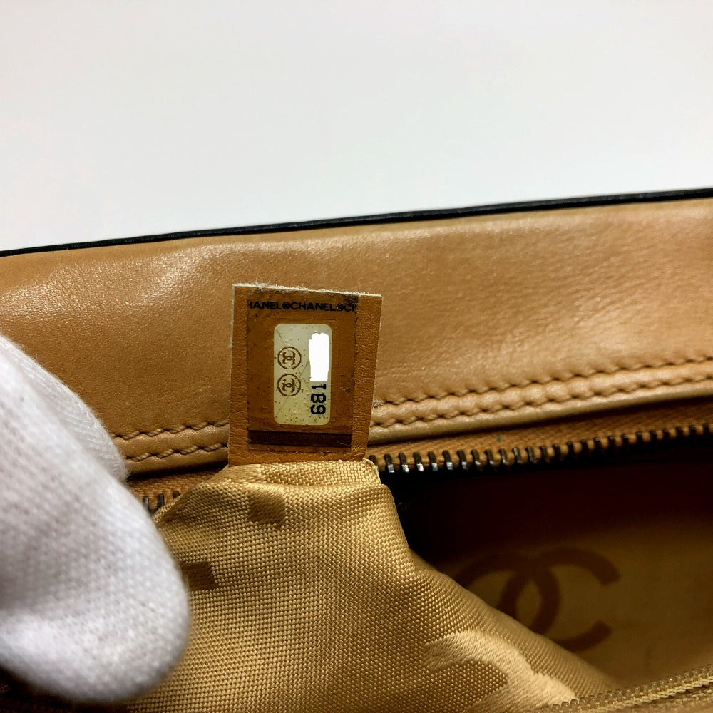 CHANEL Shoulder Bag Calf leather Brown COCO Mark