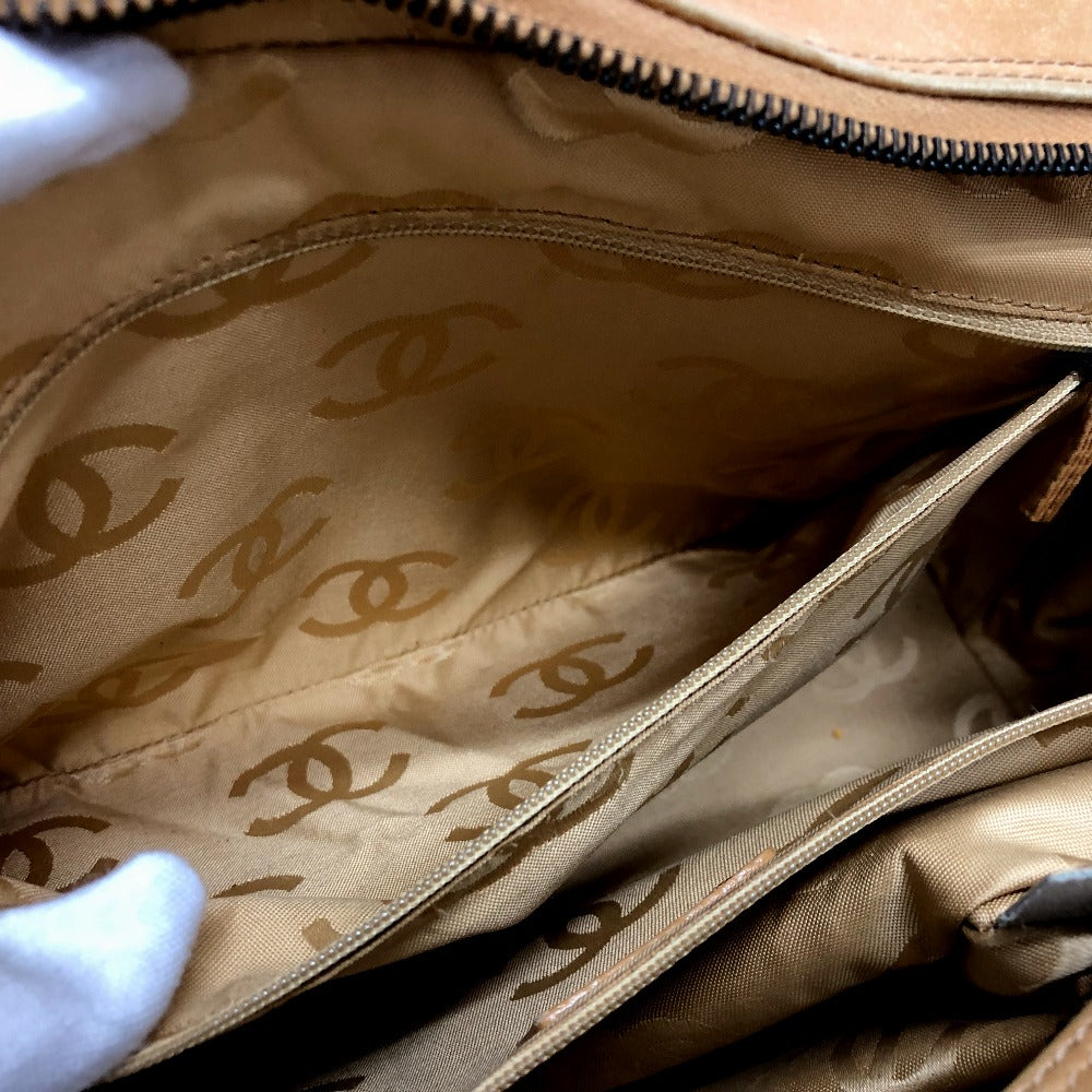 CHANEL Shoulder Bag Calf leather Brown COCO Mark