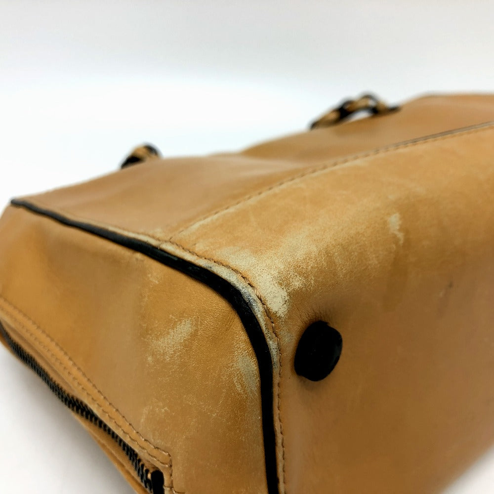 CHANEL Shoulder Bag Calf leather Brown COCO Mark