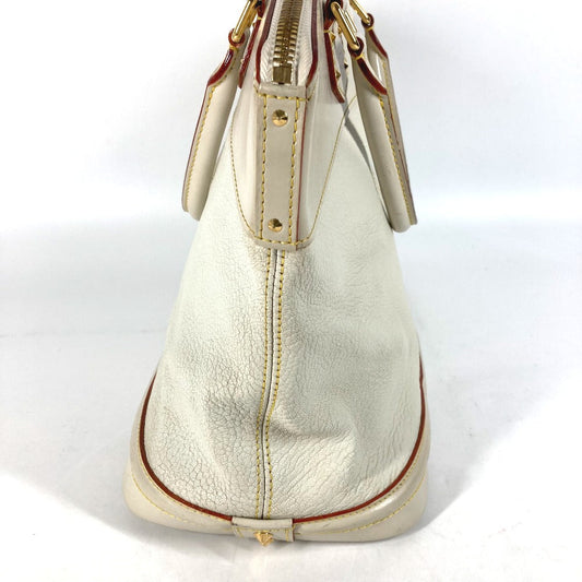 LOUIS VUITTON Handbag M91874 Suhari leather white Suhari LockitMM