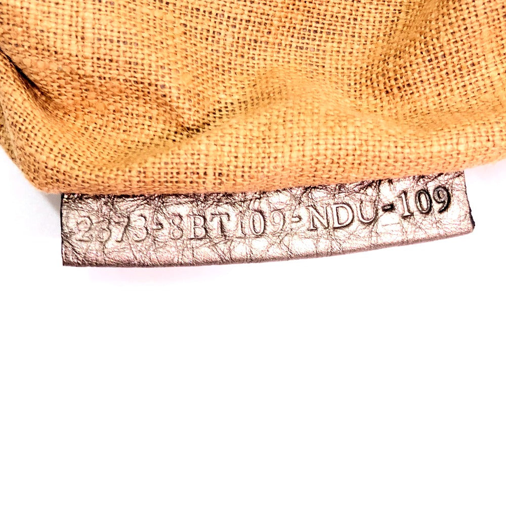 FENDI Shoulder Bag leather Metallic color Celeria Women Used Authentic