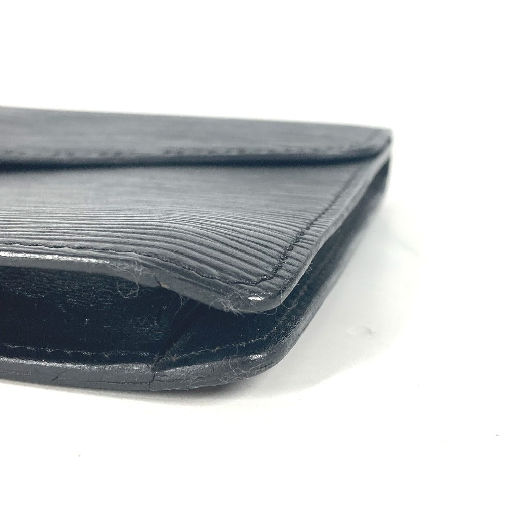 LOUIS VUITTON Clutch bag M52662 Epi Leather black Epi Montaigne 23 Women Used Authentic