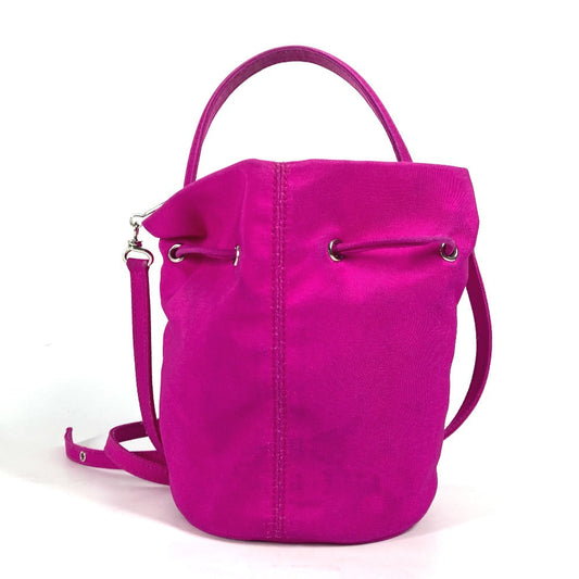 BALENCIAGA Shoulder Bag 619458 Nylon pink Wheel XS Drawstring Bucket