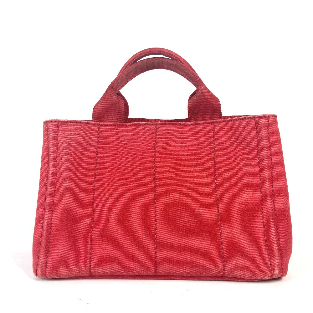 PRADA Tote Bag canvas Red With logo Canapa CANAPA MINI Women Used Authentic