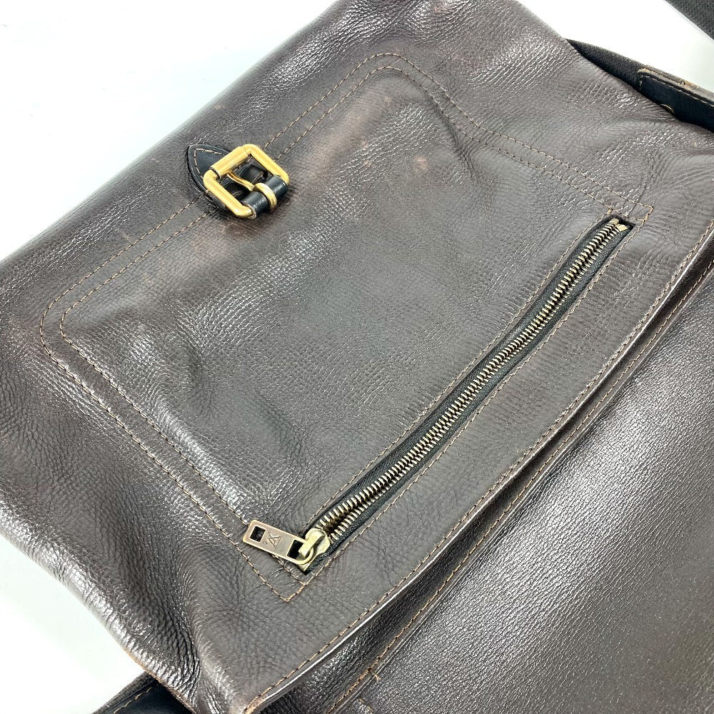 LOUIS VUITTON Shoulder Bag M92994 Utah leather Brown Utah Ohama