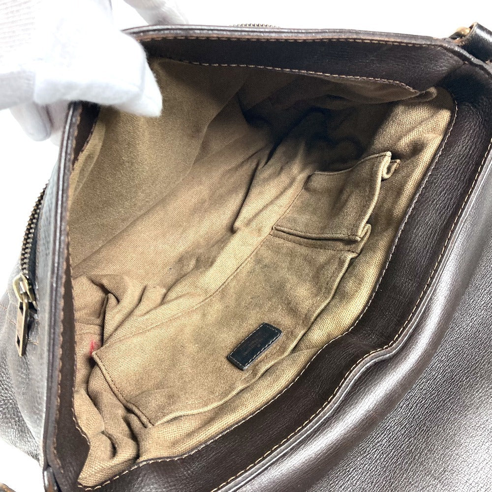 LOUIS VUITTON Shoulder Bag M92994 Utah leather Brown Utah Ohama