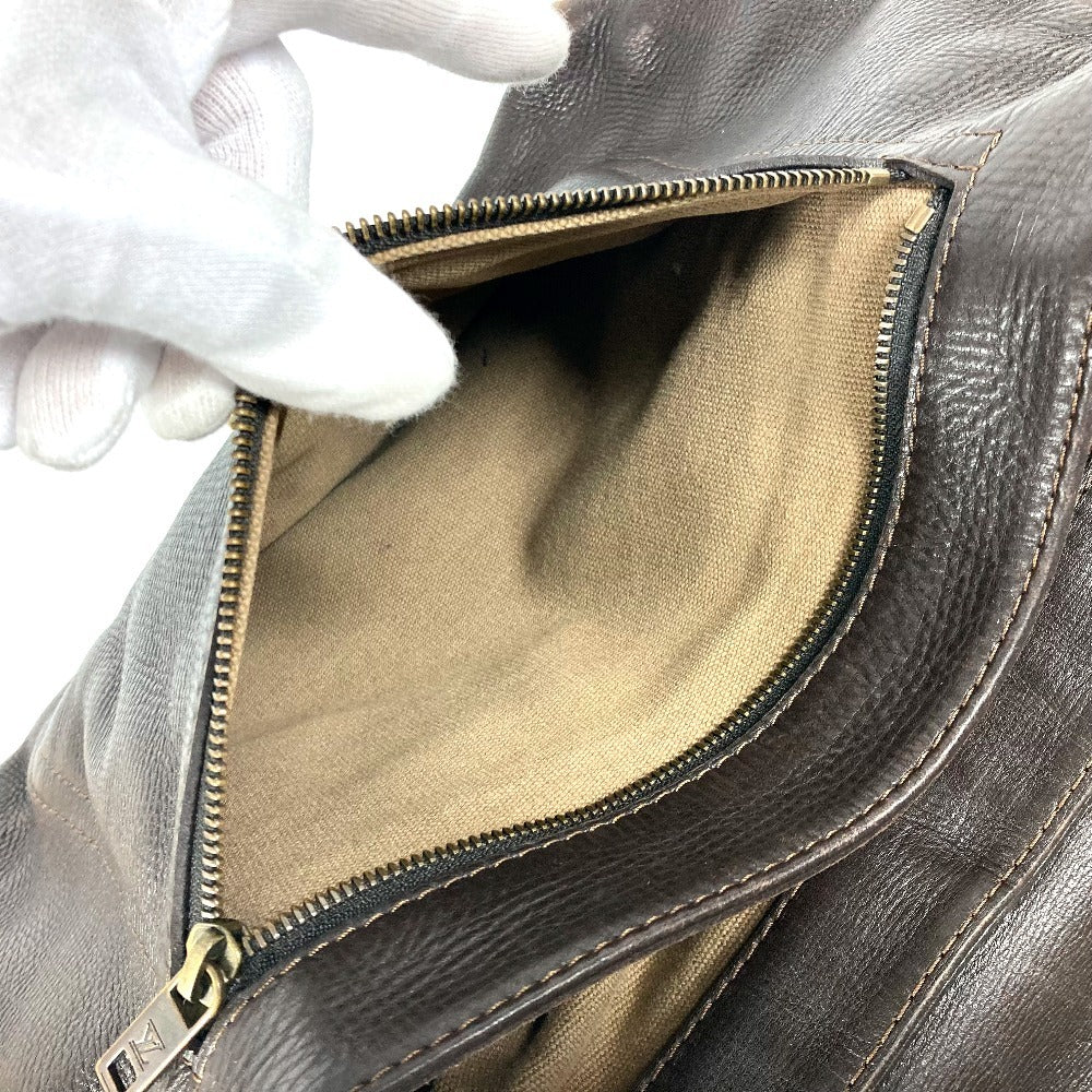 LOUIS VUITTON Shoulder Bag M92994 Utah leather Brown Utah Ohama