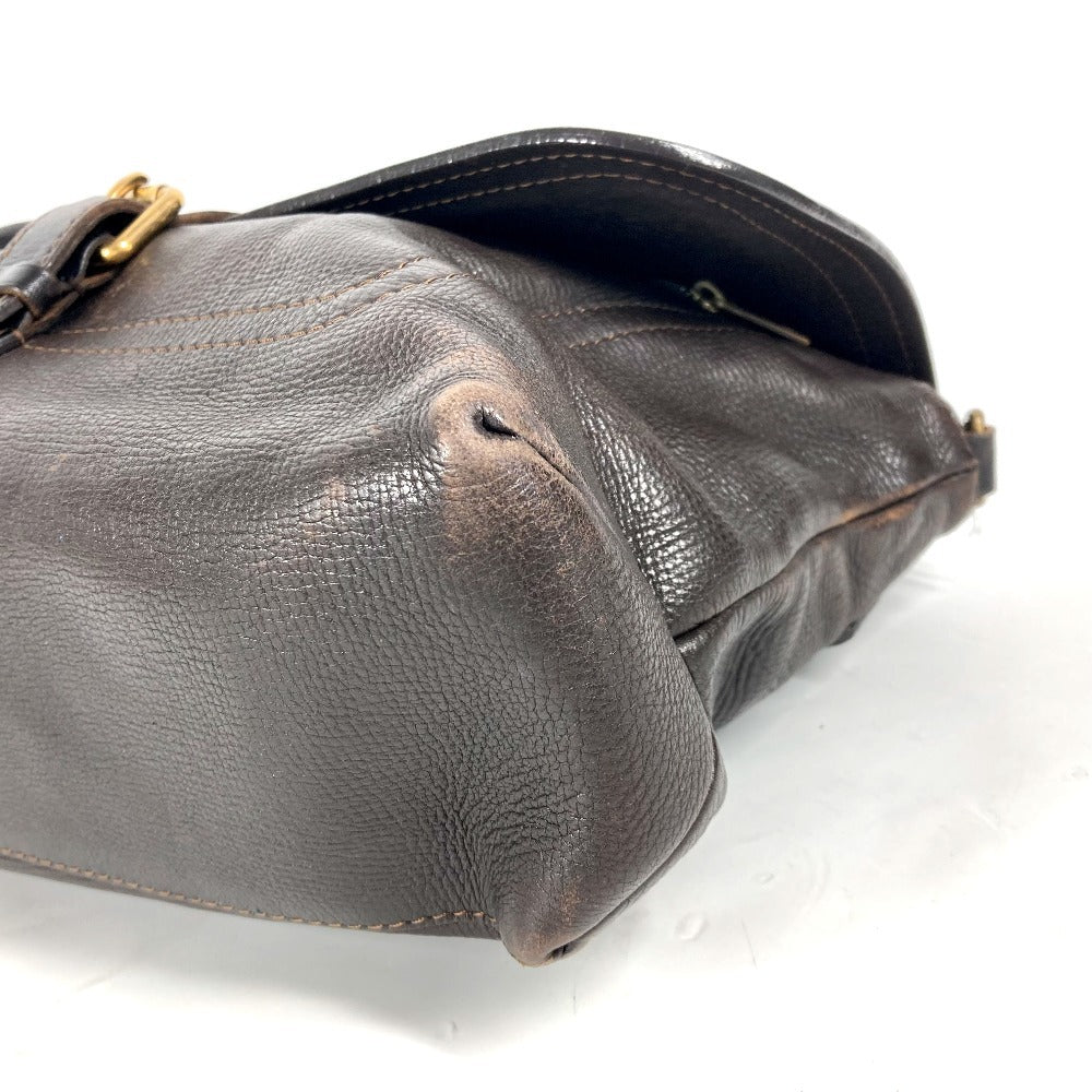 LOUIS VUITTON Shoulder Bag M92994 Utah leather Brown Utah Ohama