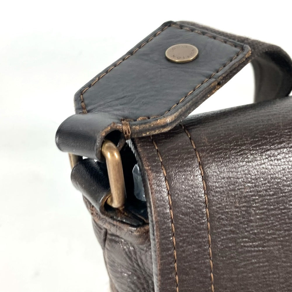 LOUIS VUITTON Shoulder Bag M92994 Utah leather Brown Utah Ohama