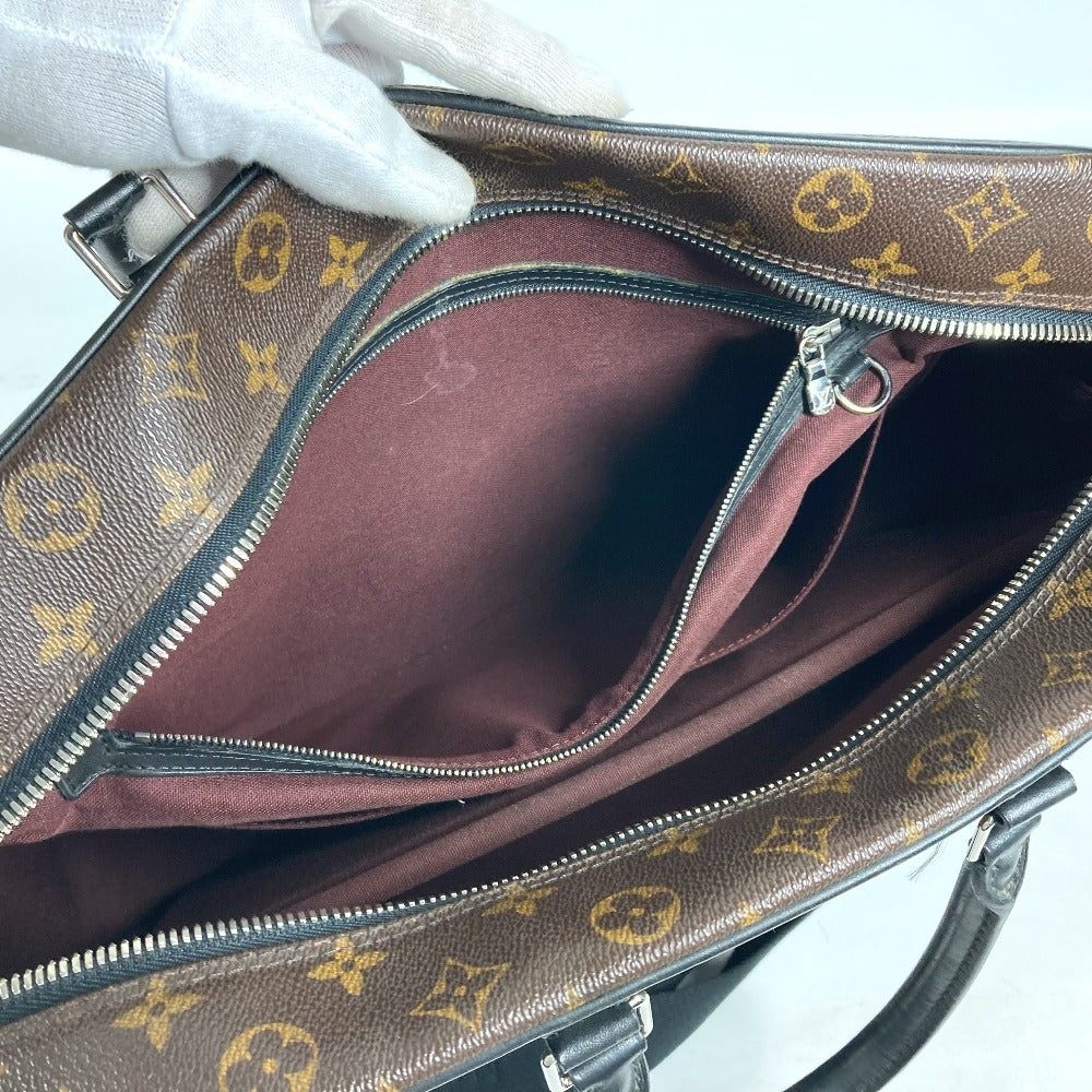 LOUIS VUITTON Business bag M40224 Monogram macacer canvas Brown Monogram macacer Porto Documan VowayajuGM mens Used Authentic