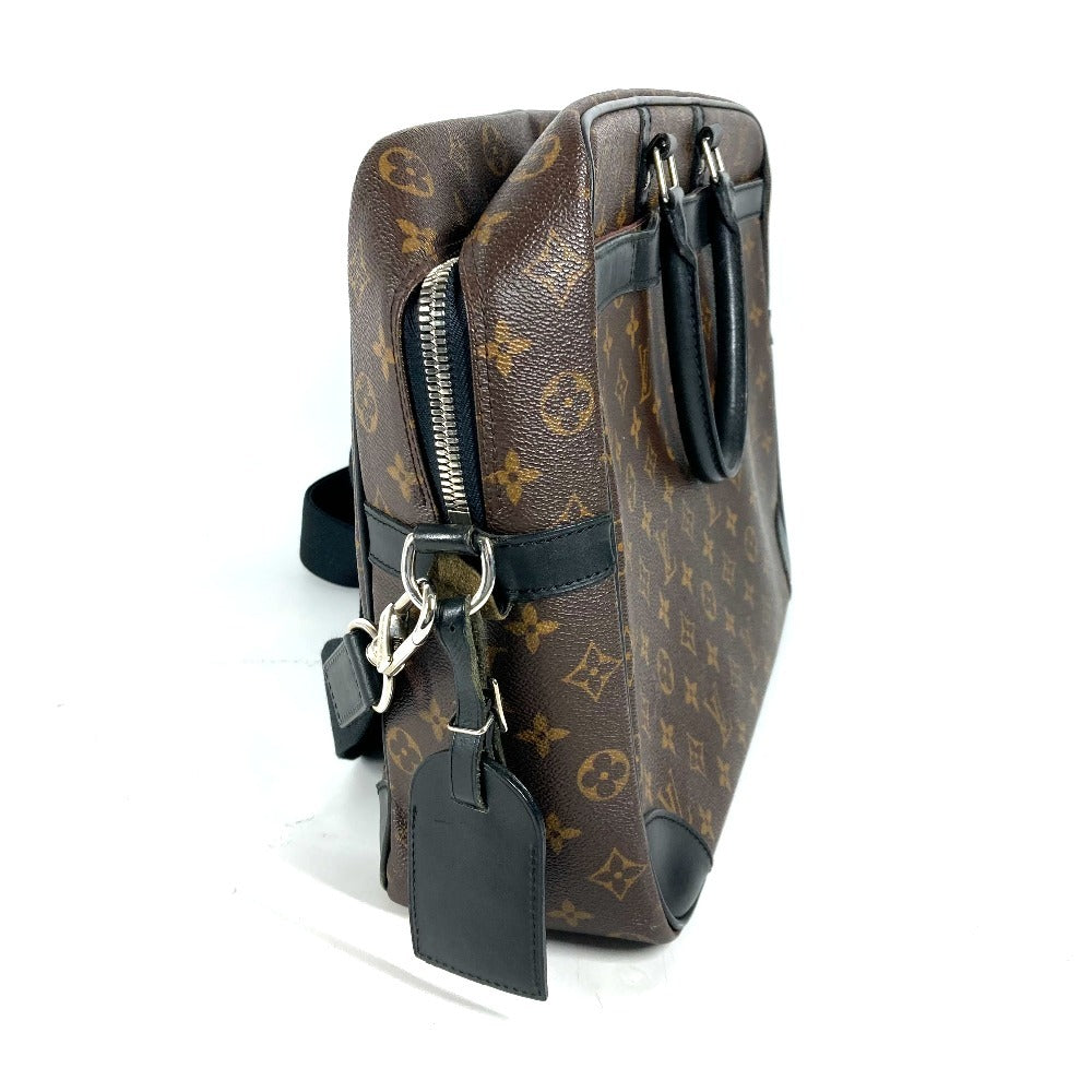 LOUIS VUITTON Business bag M40224 Monogram macacer canvas Brown Monogram macacer Porto Documan VowayajuGM mens Used Authentic
