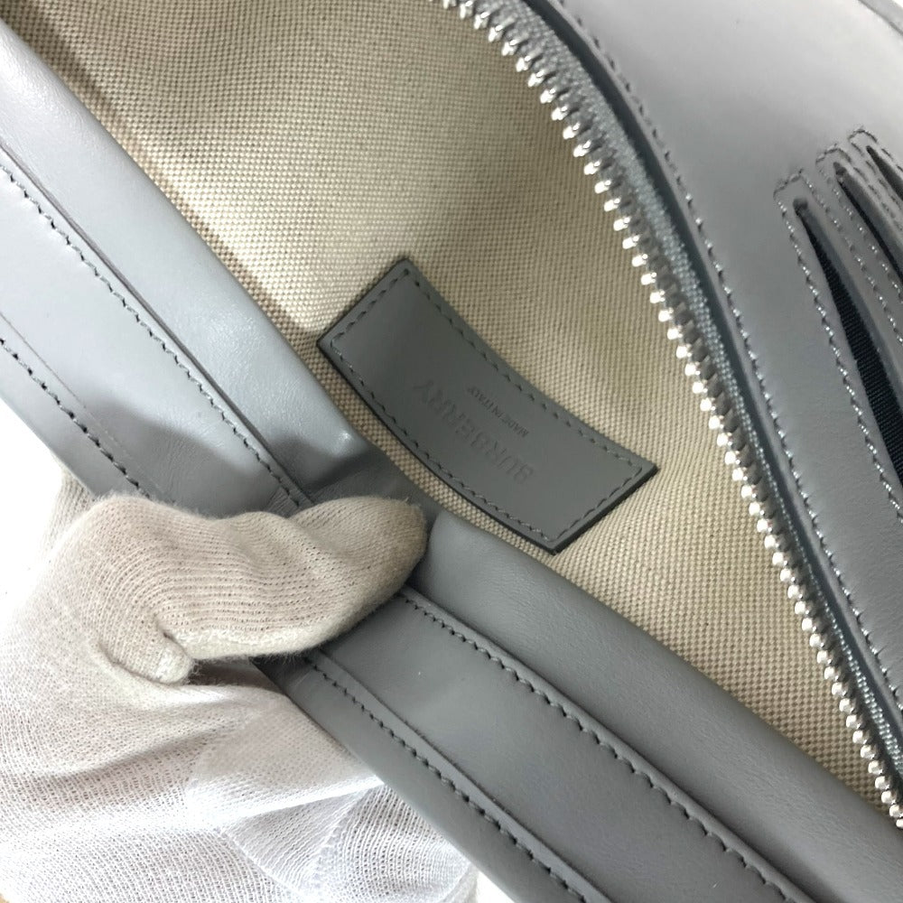 BURBERRY Sling bag leather gray logo