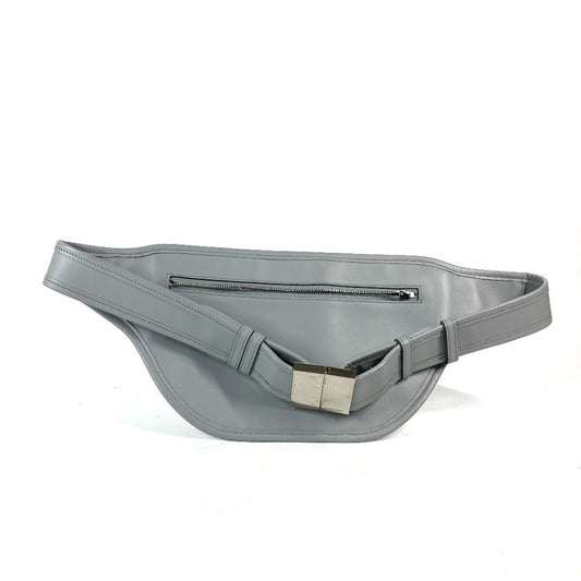 BURBERRY Sling bag leather gray logo