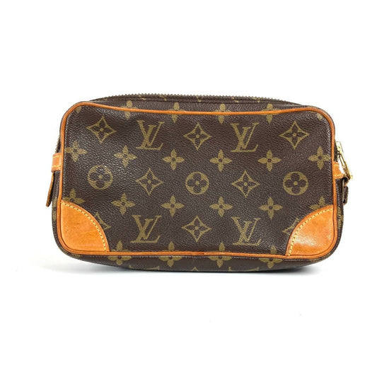 LOUIS VUITTON business bag M51827 Monogram canvas Brown Monogram Marly Dragonne PM