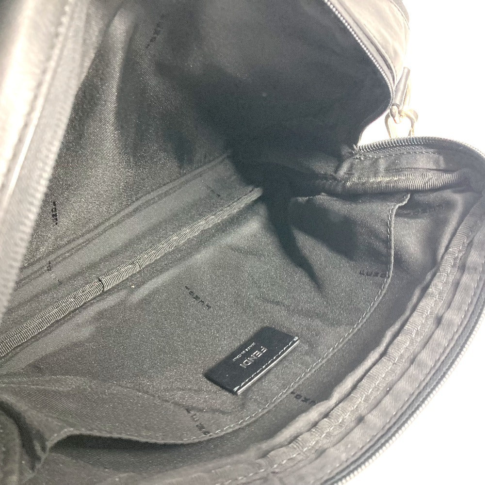 FENDI Shoulder Bag 7VA411 Nylon, Leather black Instar Eye logo FANTASTIC