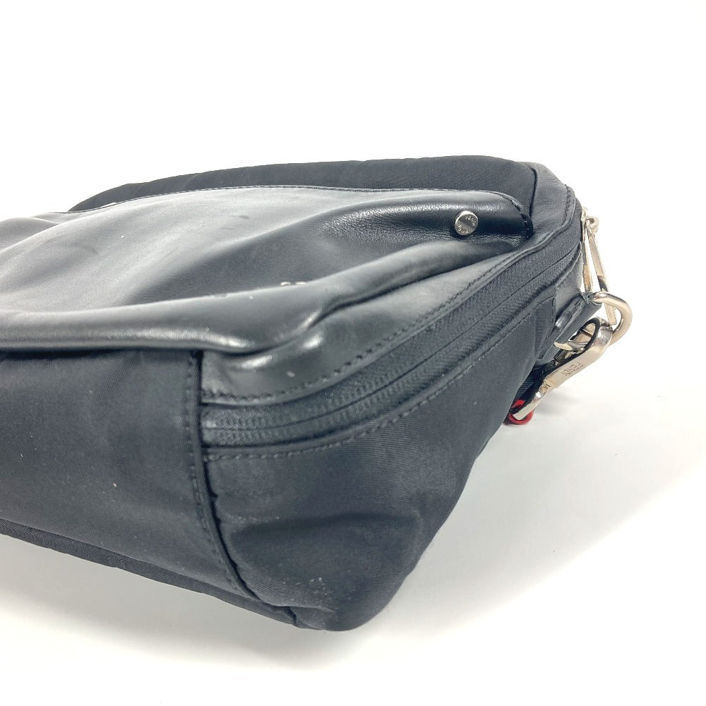 FENDI Shoulder Bag 7VA411 Nylon, Leather black Instar Eye logo FANTASTIC
