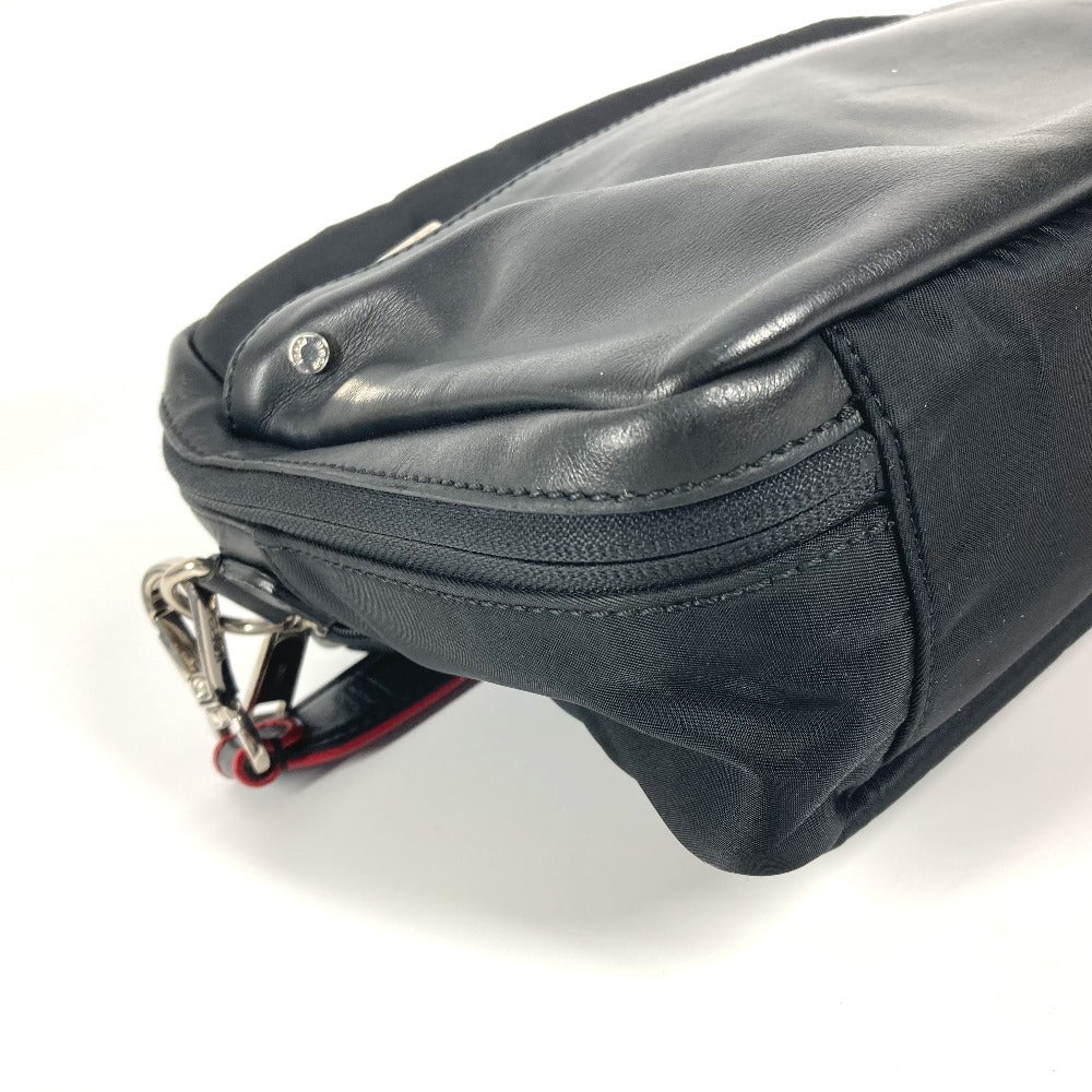 FENDI Shoulder Bag 7VA411 Nylon, Leather black Instar Eye logo FANTASTIC