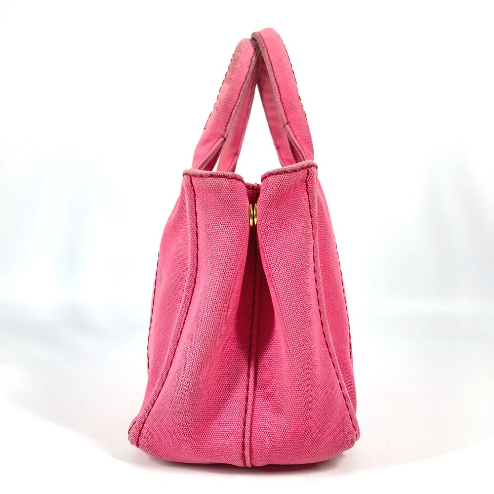 PRADA Handbag canvas pink Canapa Women Used Authentic