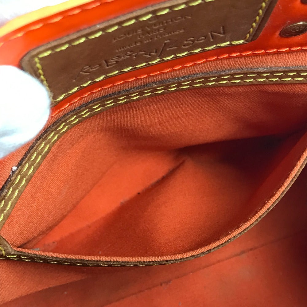LOUIS VUITTON Handbag M91905 Monogram Vernis Orange Monogram Vernis Fluo Lead PM Women Used Authentic