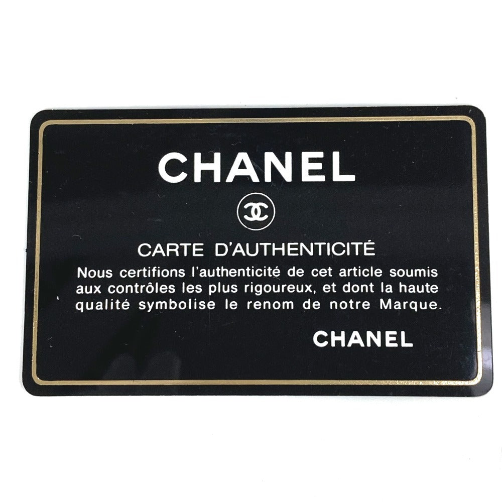CHANEL Shoulder Bag Leather / canvas black Clover logo