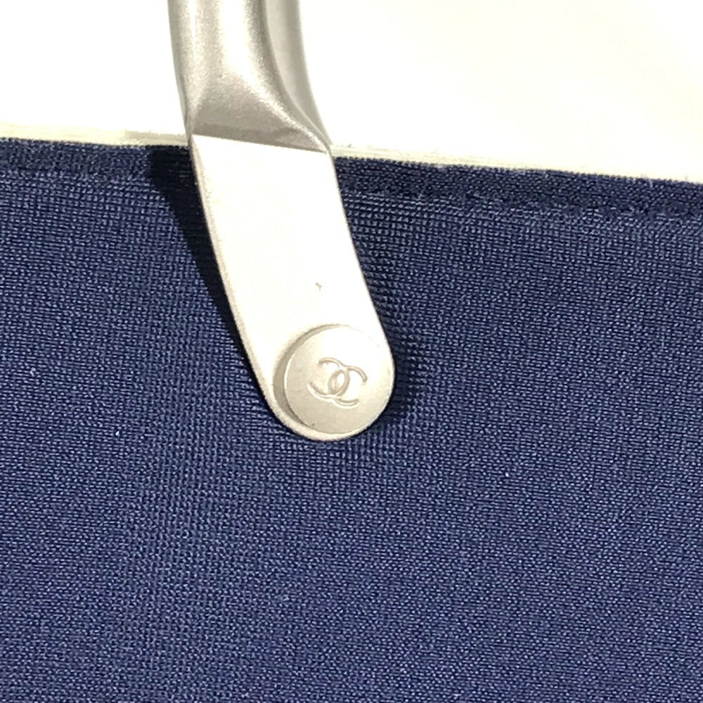 CHANEL Handbag polyamide Navy